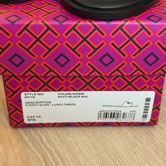 Tory Burch Navy and Black Sandals - Picture 3 of 6